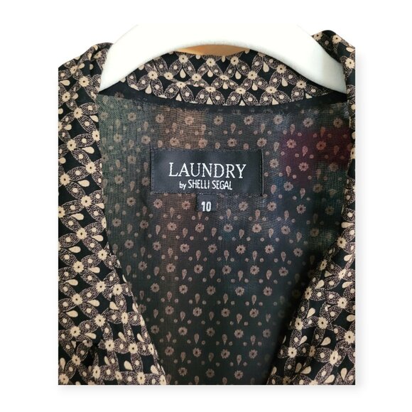 Vintage 90s Button-Front Mini Shift Dress (S/M) | Phoebe Buffay / Retro Grunge - Picture 5 of 8